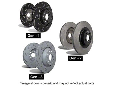 EBC Brakes BSD Slotted Rotors; Rear Pair (07-18 Jeep Wrangler JK)