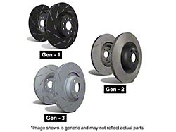 EBC Brakes USR Series Sport Slotted Rotors; Rear Pair (18-25 Jeep Wrangler JL w/ 328mm Solid Rear Rotors)