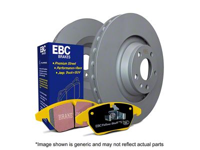EBC Brakes Stage 13 Yellowstuff 6-Lug Brake Rotor and Pad Kit; Front (08-24 Titan)
