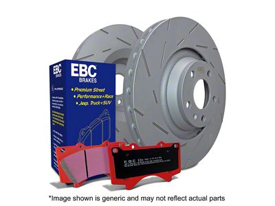 EBC Brakes Stage 15 Orangestuff 6-Lug Brake Rotor and Pad Kit; Front (08-24 Titan)