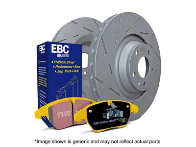 EBC Brakes Stage 9 Yellowstuff 6-Lug Brake Rotor and Pad Kit; Front (08-24 Titan)