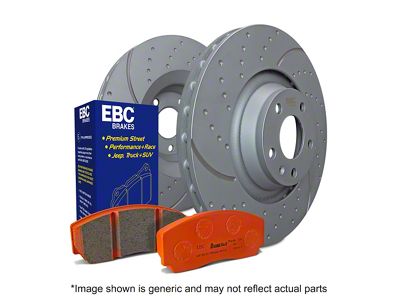 EBC Brakes Stage 8 Orangestuff 6-Lug Brake Rotor and Pad Kit; Front (16-24 Titan XD)