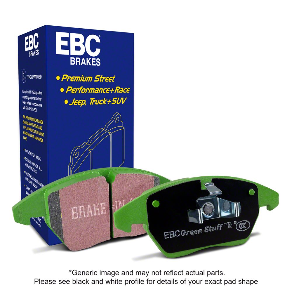 EBC Brakes Tundra Greenstuff 6000 Street Sport Organic Brake Pads; Rear