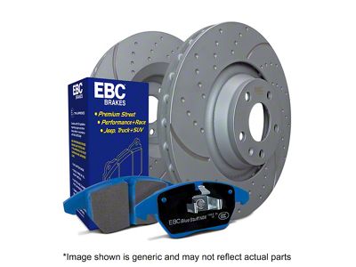 EBC Brakes Stage 6 Bluestuff 5-Lug Brake Rotor and Pad Kit; Front (07-21 Tundra)