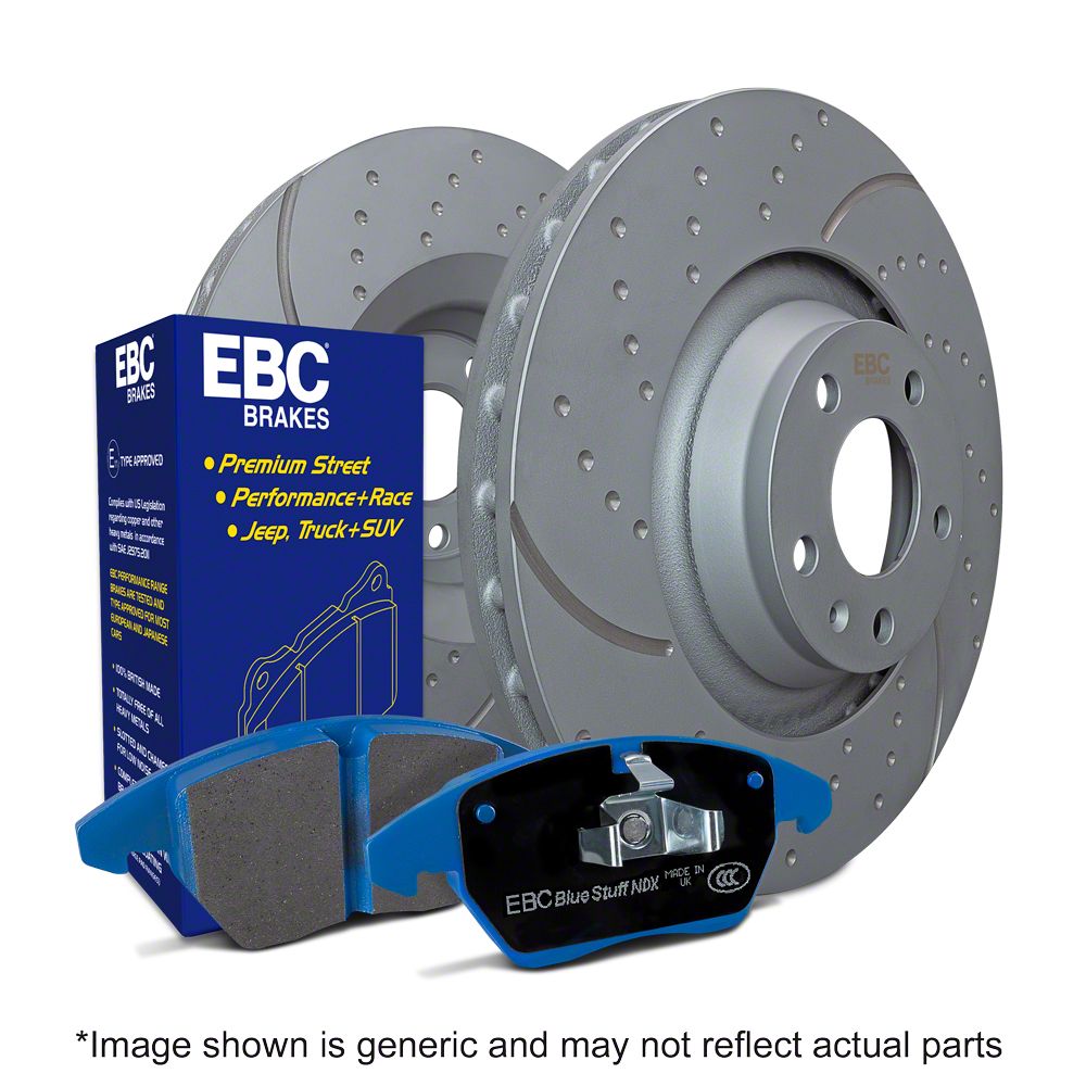 EBC Brakes Tundra Stage 6 Bluestuff 5Lug Brake Rotor and Pad Kit; Rear