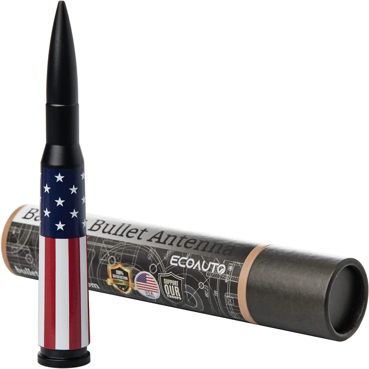 Jeep Wrangler Bullet Antenna; American Flag (07-23 Jeep Jeep Wrangler Bullet Antenna; American Flag (07-23 Jeep