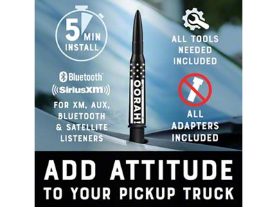 Bullet Antenna; OORAH (07-23 Jeep Wrangler JK & JL)