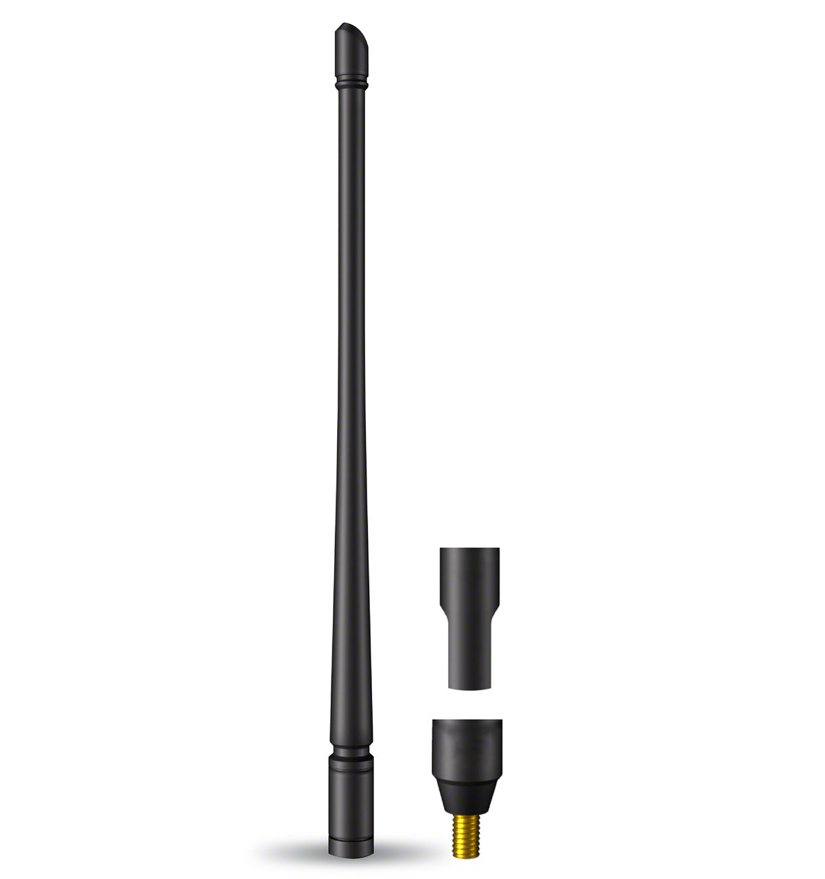 ECOAuto Titan XD Flexible Replacement Antenna; 12Inch; Black ANTFLEX12INBK (Universal; Some