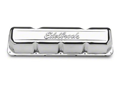 Edelbrock Signature Series Valve Covers; Chrome (72-81 5.0L Jeep CJ5 & CJ7)