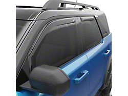 EGR In-Channel Window Visors; Front and Rear; Dark Smoke (21-25 Bronco Sport)