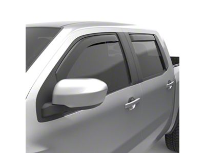 EGR In-Channel Window Visors; Front and Rear; Matte Black (22-25 Frontier Crew Cab)