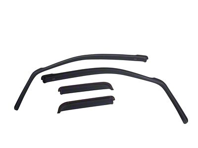 EGR In-Channel Window Visors; Front and Rear; Matte Black (14-23 Jeep Cherokee KL)
