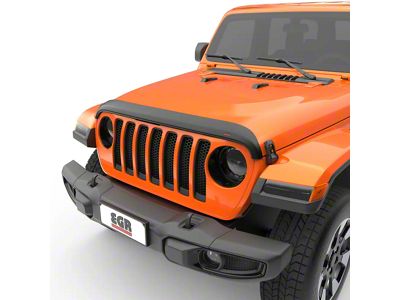 EGR Superguard Hood Guard; Matte Black (20-25 Jeep Gladiator JT)