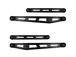 Elev8 Offroad Identity Series Fixed Length H-Beam Rear Upper and Lower Control Arms for 0 to 6-Inch Lift; Black (18-26 Jeep Wrangler JL)