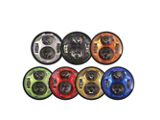Empire Offroad LED 7-Inch Spectrum Series LED Headlights; Blue Housing; Clear Lens (97-18 Jeep Wrangler TJ & JK)