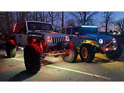 Empire Offroad LED Highland Series Classic RGB+W Rock Light Kit; Set of Eight (Universal; Some Adaptation May Be Required)