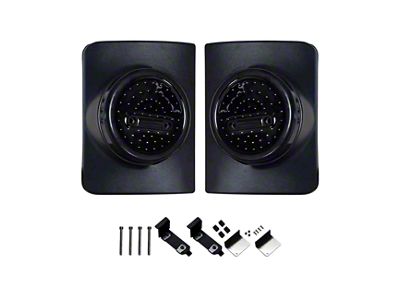 Empire Offroad LED JKO Round LED Tail Lights; Black Housing; Smoked Lens (07-18 Jeep Wrangler JK)
