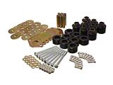 1-Inch Body Lift Kit; Black (07-18 Jeep Wrangler JK 2-Door)