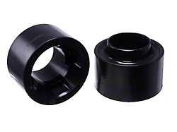 1.75-Inch Front Coil Spring Spacers; Black (07-18 Jeep Wrangler JK)