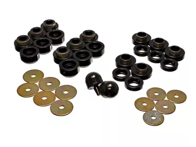 Body Cab Mount Set; Black (97-06 Jeep Wrangler TJ)