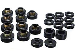 Body Mount Bushings; Black (80-86 Jeep CJ5 & CJ7)