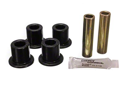 Front or Rear Frame Shackle Bushings; Black (87-95 Jeep Wrangler YJ)