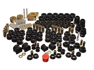 Hyper-Flex System Complete Bushing Kit; Black (07-18 Jeep Wrangler JK 4-Door)