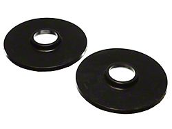 Rear Coil Spring Isolators; Black (87-06 Jeep Wrangler YJ & TJ)