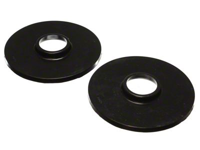 Rear Coil Spring Isolators; Black (87-06 Jeep Wrangler YJ & TJ)