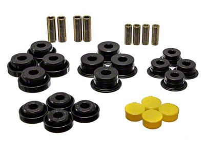 Rear Control Arm Bushings; Black (97-06 Jeep Wrangler TJ)