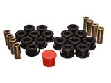 Rear Control Arm Bushings; Black (07-18 Jeep Wrangler JK)