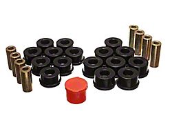 Rear Control Arm Bushings; Black (07-18 Jeep Wrangler JK)