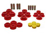 Rear Control Arm Bushings; Red (97-06 Jeep Wrangler TJ)
