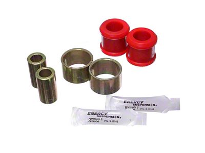 Rear Track Arm Bushings; Red (07-18 Jeep Wrangler JK)