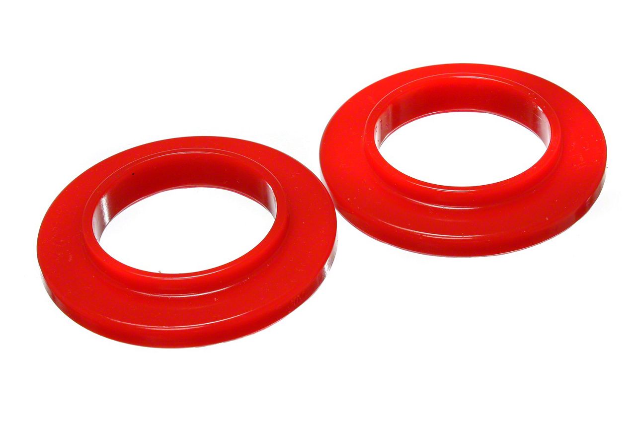 Front Coil Spring Isolators; Red (0515