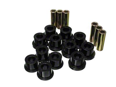 Rear Leaf Spring Bushings; Black (05-14 Tacoma)