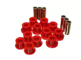 Rear Leaf Spring Bushings; Red (05-14 Tacoma)