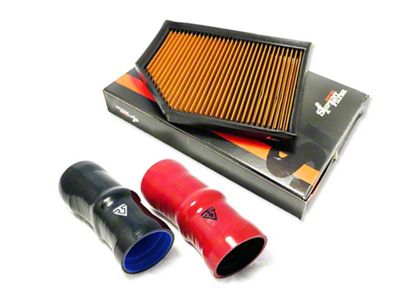 EUROCOMPULSION V1 Air Induction System Tube without Filter; Black (18-23 2.0L Jeep Wrangler JL)