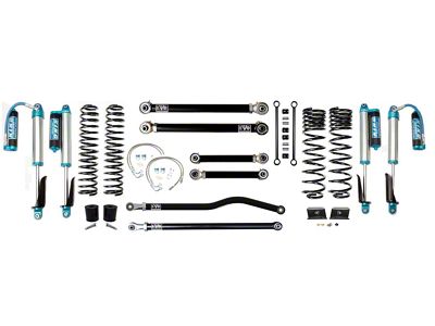 EVO Manufacturing 2.50-Inch Enforcer Stage 3 Suspension Lift Kit with King 2.5 Compression Adjuster Shocks, Front and Rear Track Bars (20-25 3.6L Jeep Gladiator JT)