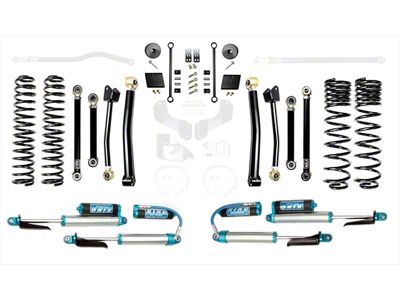 EVO Manufacturing 2.50-Inch Enforcer Stage 4 Suspension Lift Kit with King 2.5 Compression Adjuster Shocks (20-25 3.6L Jeep Gladiator JT)
