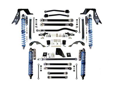 EVO Manufacturing 3 to 5-Inch Enforcer PRO Stage 4 Suspension Lift Kit with King Compression Adjuster Coil-Overs (20-25 3.6L Jeep Gladiator JT)