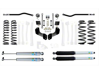 EVO Manufacturing 2.50-Inch Enforcer Stage 1 Suspension Lift Kit with Bilstein Shocks, Front and Rear Track Bars (21-25 Jeep Wrangler JL 4xe)