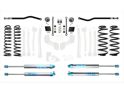 EVO Manufacturing 2.50-Inch Heavy Duty Enforcer OVERLAND Stage 1 Suspension Lift Kit with EVO Spec King 2.0 Shocks (18-25 2.0L or 3.6L Jeep Wrangler JL, Excluding 4xe)