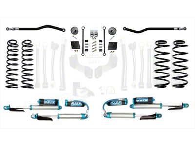 EVO Manufacturing 2.50-Inch Enforcer Stage 1 Suspension Lift Kit with King 2.5 Shocks, Front and Rear Track Bars (18-25 2.0L or 3.6L Jeep Wrangler JL, Excluding 4xe)
