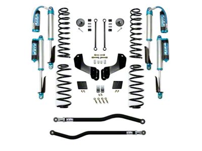 EVO Manufacturing 2.50-Inch Enforcer Stage 1 Overland Suspension Lift Kit with King 2.5 Compression Adjuster Shocks, Front and Rear Track Bars (21-25 Jeep Wrangler JL 4xe)