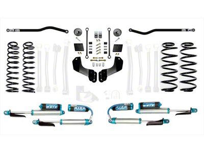 EVO Manufacturing 2.50-Inch Enforcer Stage 1 Overland Suspension Lift Kit with King 2.5 Shocks, Front and Rear Track Bars (18-25 2.0L or 3.6L Jeep Wrangler JL, Excluding 4xe)