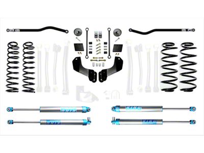 EVO Manufacturing 2.50-Inch Heavy Duty Enforcer OVERLAND Stage 1 PLUS Suspension Lift Kit with EVO Spec 2.0 King Shocks (18-25 2.0L or 3.6L Jeep Wrangler JL, Excluding 4xe)