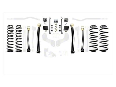 EVO Manufacturing 2.50-Inch Heavy Duty Enforcer Stage 1 PLUS Suspension Lift Kit with EVO Spec King 2.0 Shocks (18-25 2.0L or 3.6L Jeep Wrangler JL, Excluding 4xe)