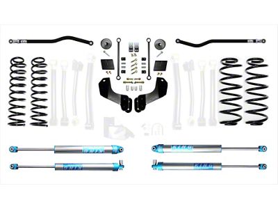 EVO Manufacturing 2.50-Inch Enforcer OVERLAND Stage 1 PLUS Suspension Lift Kit with EVO Spec King 2.0 Shocks (21-25 Jeep Wrangler JL 4xe)