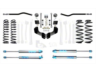 EVO Manufacturing 2.50-Inch Enforcer OVERLAND Stage 1 PLUS Suspension Lift Kit with EVO Spec King 2.0 Shocks (18-25 2.0L or 3.6L Jeep Wrangler JL, Excluding 4xe)